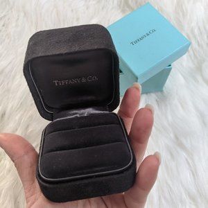 Authentic Tiffany & Co Suede Ring Box, Pair